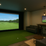 Indoor golf simulators, golf equipment reviews, golf destinations